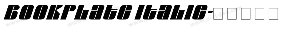 Bookplate Italic字体转换